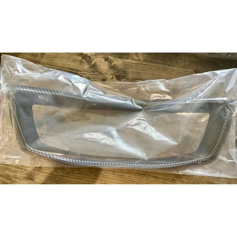 BMW Exhaust Pipe Cover Trim X5 X6 X7 Carbon Fiber Pattern NEW 1 Piece Exterior
